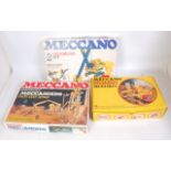 Large tray containing A Meccanoids set unused, box lid split (M-BF); No.2 Motorised set 1978