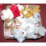 A large box containing a quantity of collectable soft plush teddybears, to include Danbury Mint
