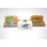 Dinky Toys Johnson roadsweeper No. 451, Dinky Striker anti tank vehicle No. 691, and one other