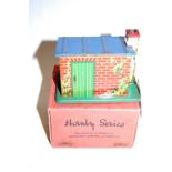 Hornby Series lithograph printed tin platelayer's hut with box