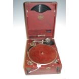 A Tyrela Super Vitesse portable gramophone