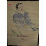 David Hockney - gallery exhibition poster print, 63 x 44cm; and others for Picasso and Matisse