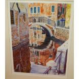 M. Wood - Pair; Venetian backwaters, limited edition prints, each signed, numbered and titled in