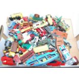 A box of assorted loose and playworn diecast toy vehicles, to include Dinky Toys Coventry Climax