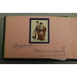 Two autograph albums and contents, signatures to include Stan Laurel & Oliver Hardy, Gracie