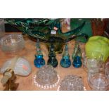 A collection of assorted studio and other glass ware to include Mdina paperweights, Monart style