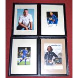 Nine various framed and signed photographs from the world of sport to include Dame Kelly Holmes,