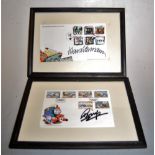 A framed Thomas the Tank Engine first day cover bearing the signature for Ringo (Starr), together
