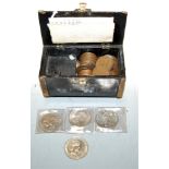 A small collection of miscellaneous mainly English coinage, to include various pennies,