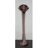 A large lustre glass jack-in-the-pulpit vase, height 58cm