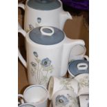 A Susie Cooper bone china six place setting coffee service, in the Glen Mist pattern C1035