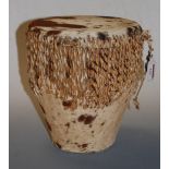 A hide covered drum