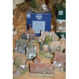 A boxed Lilliput Lane cottage ornament 'Shades of Summer', together with seven loose Lilliput Lane
