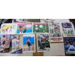 Two boxes of various collectors cards to include Eastern League Baseball, Team NFL, Final Edition