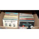 Two boxes of 1960s and later LP vinyl records and vinyl box sets to include Great Music from the