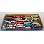 A collection of assorted loose and playworn diecast toy vehicles, to include Dinky Toys Bedford van,
