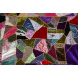 An early 20th century patchwork table cloth 150x128cm
