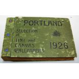 "Portland" A selection of tint and canvas wallpapers, 1926 catalogue