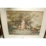 John Lomax - Interior scene, print; Hepworth - Wild bulls, print; and two others (4)