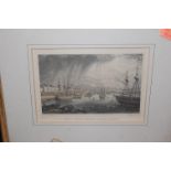 Assorted pictures and prints, to include topographical engravings etc