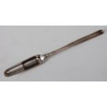 *A George III silver double-ended bone marrow scoop, 2.4oz, maker Richard Crossley, London, date