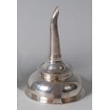 A George III silver two-piece wine funnel, of plain undecorated form, 2.1oz, maker Peter & Anne