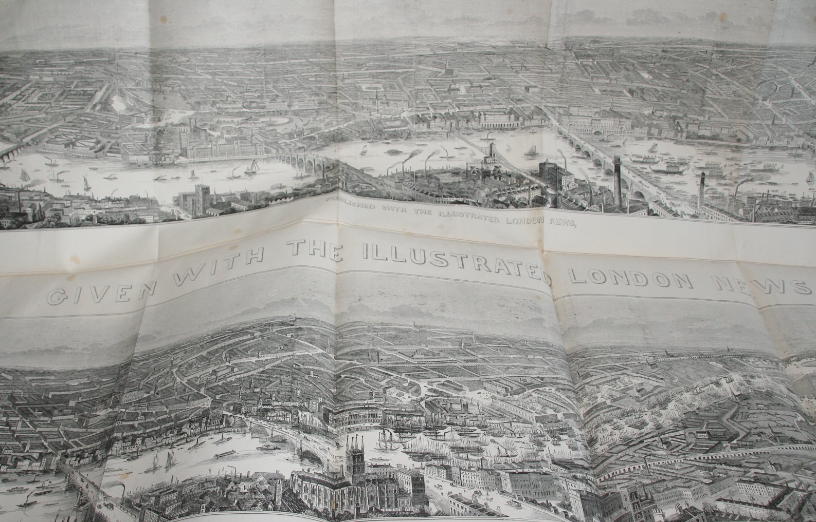 Illustrated London News. Vols 1-5 (May 1842 to Dec 1844). With large fold out panorama of London, - Image 3 of 3