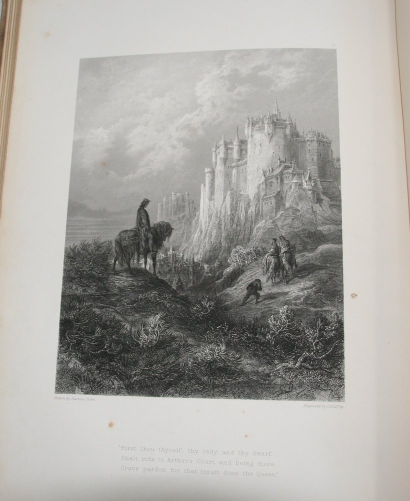 Tennyson, Alfred. Enid. (illus. Gustave Dore). Edward Moxon, London, 1868. Folio. Aeg. Original - Image 3 of 3