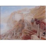 *Albert Goodwin RWS (1845-1932) - Bucks Mills, North Devon, watercolour, signed with monogram,