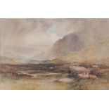 * William Henry Piggott (1810-1901) - Near Idwal, North Wales, watercolour, signed and dated '79