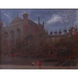 *Albert Goodwin RWS (1845-1932) - Agra, mixed media on paper with traces of ink, titled lower