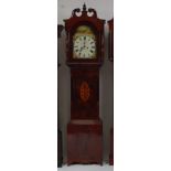 *Robinson & Tate of Winterton - an early 19th century mahogany longcase clock, the 13" painted