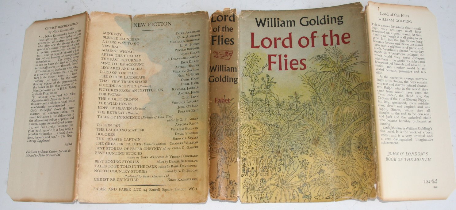 *Golding William. Lord of the Flies. Faber and Faber 1954 1 st ed. This is a first impression copy - Image 4 of 5