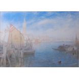 *Albert Goodwin RWS (1845-1932) - Venice, watercolour with traces of body colour, titled lower left,
