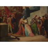 *Robert Alexander Hillingford (1828-1904) - Desdemona greeting Othello on landing on Cyprus, oil