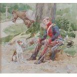 *Frank Dadd (1851-1929) - A Chance Acquaintance, watercolour, signed with monogram lower right, 15