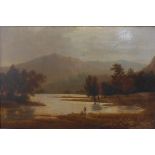 Sir Augustus Wall Callcott RA (1779-1844) - Rydal Water looking towards Loughrigg Fell, oil on