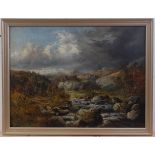 Benjamin Cam Norton (1835-1900) - Foxhunt through the Peak District, Derbyshire, oil on canvas,
