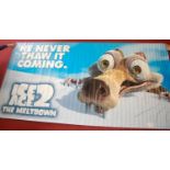 A large vinyl film banner for Ice Age 2: The Meltdown, 2006, 300 x 152cm