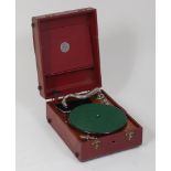 An early 20th cenutry Antonia portable gramophone, registration number 4901089