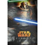 Nine Star Wars 6-sheet bus stop film posters, each 1200 x 1800mm (9)