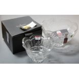 A collection of boxed Waterford Crystal to include New Grange 8" bowl, America's Heritage Collection
