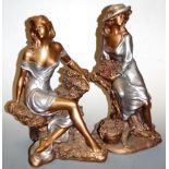 A large Austin Sculpture Collection resin Fancy Romance figure of Wuthering Heights, by Alice Heath,