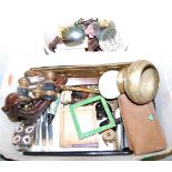 Mixed lot, to include opera glasses, costume jewellery, tape measures etc