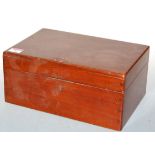 A Victorian mahogany box (unfitted), w.30cm
