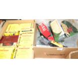 A box of various Sport Car Collection cased diecast vehicles; together with a single box of Triang