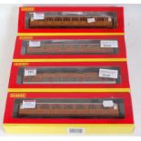 4 Hornby later series Gresley teak coaches R4170C, R4171A, R4172B and R417BB (M-BM)