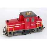 LGB red G scale Furka-Oberalp 0-4-0 diesel outline loco - would benefit from cleaning (F-G)
