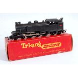 A Triang R56 TC series 4-6-4 tank engine black complete with both lamps, but missing tank side