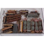18 mixed make wagons loads added weathering applied, all to form civil engineers train (GR)